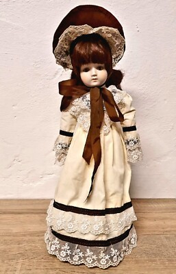 Künstlerpuppe Porzellanpuppe Zasan Pat.P.  Doll 45 cm Sammler Rarität Vintage