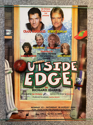 2004 Outside Edge Theater Poster Craig Fairbrass/Robert Duncan/Frazer Hines