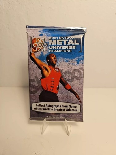DUE! 2x Pacchetti Carte Collezionabili 2021 Skybox Metal Universe Champions HOBBY - Jordan? - Foto 2 di 3