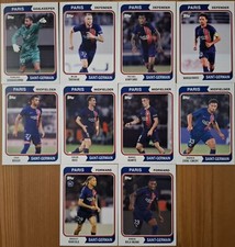 TOPPS PARIS SAINT-GERMAIN TEAM SET 2023 2024 - LOT 10 CARTES SET 1974 TOPPS