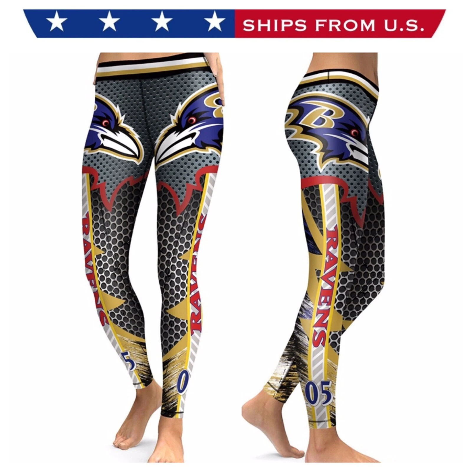 Baltimore RAVENS football Women's Leggings - Team Leggings, Game Day Leggings