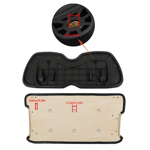 Front Seat Cushion & Backrest 2004-2011 For Club Car Precedent Golf Cart New - Picture 2 of 22