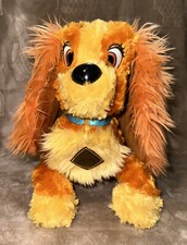 Lady and the Tramp 13  Inch Plush Dog Disneyland Walt Disney World EUC Vintage