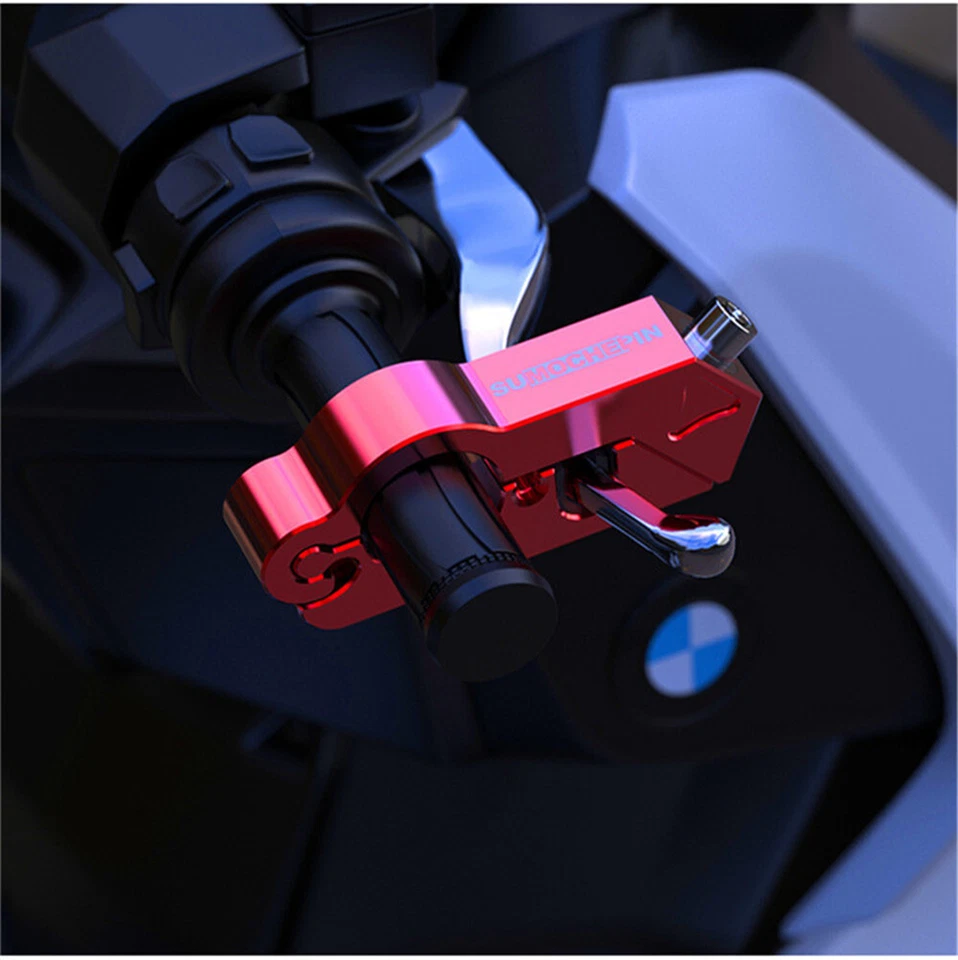 New Anti-theft Lock Motorcycle Scooters Helmet Handlebar Fixed Lock Accessories - Image 3 of 4