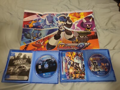 2 Game PS4 Bundle, Mighty No. 9 (With Poster) And Need For Speed