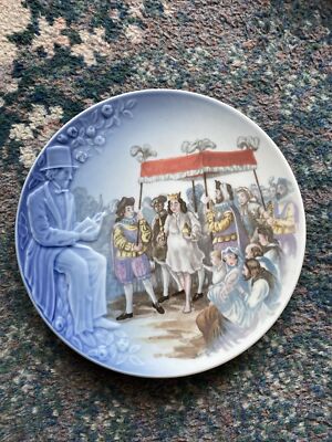 Bing & Grondahl Kaiser neue Kleidung Hans Christian Anderson Märchenteller