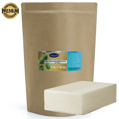 Raw African Shea Butter Ivory 16oz 1lb Unrefined Organically Sourced Ghana