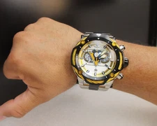 Invicta Bolt Men's Oversize 60mm Watch NHL Pittsburgh Penguins, 42116