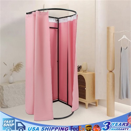 Clothing Store Fitting Room Moblie Fitting Room w/ Shading Curtain 85*80*200cm
