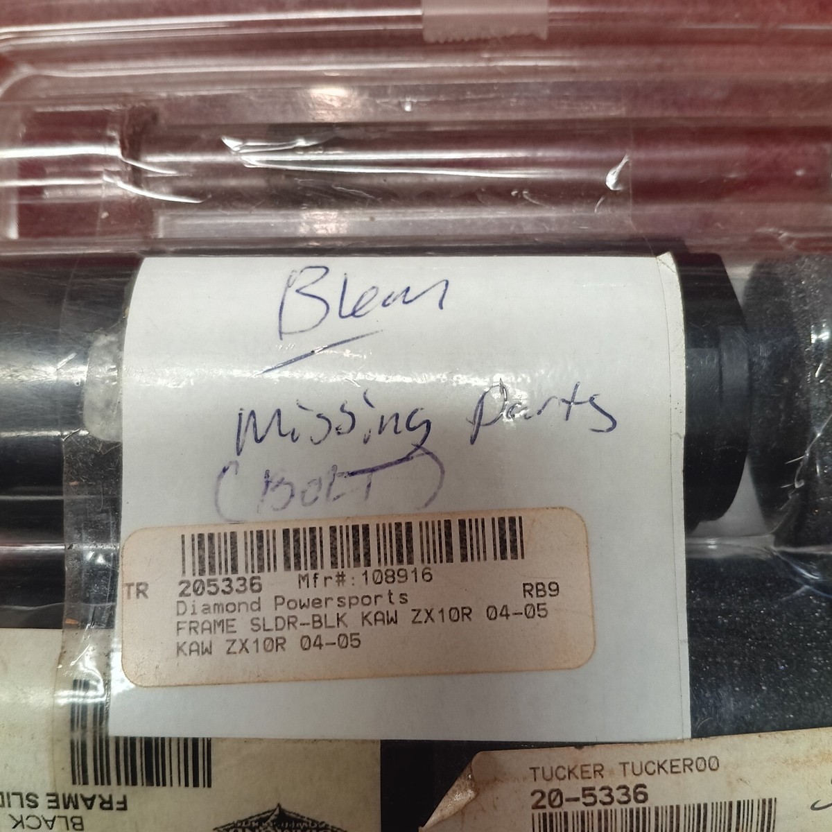 その他 3 Diamond Motorsports Frame Sliders for Kawasaki MISSING BOLTS