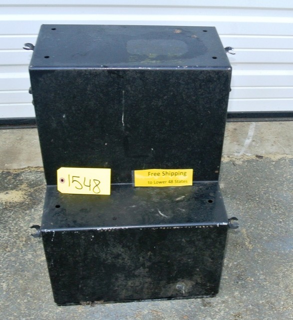 Semi Truck Battery Box Steel Heavy Duty Holds 3 Full Size Batteries