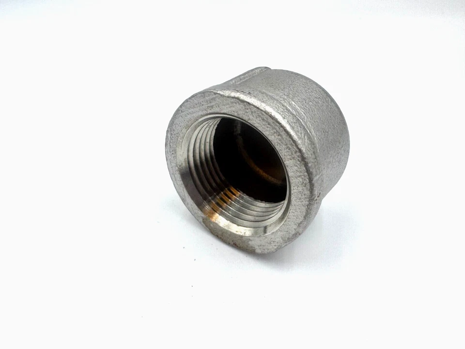 STAINLESS STEEL END CAP 1/2" NPT PIPE HEAVY DUTY  EC-050 - Image 2 of 3