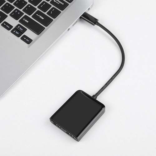 USB-C USB 3.1 Type C To Dual HDMI Converter Adapter Cable Mirror Extend Monitor - Photo 6 sur 9
