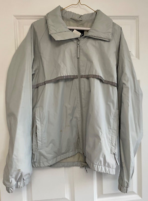 Vintage Helly Hansen Helly-Tech Windbreaker, Late 80's, Men's Sm., Gray, Hooded 