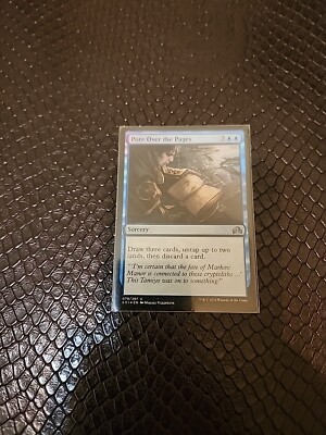 MTG FOIL Pore Over the Pages  - Nm