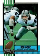 1990 Topps Bob Golic #296 Los Angeles Raiders
