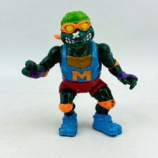 Vintage Teenage Mutant Ninja Turtles Skateboardin' Mike Figure Playmates 1991