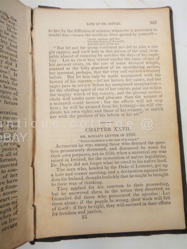 1844 antique LIFE RT REV DR DOYLE catholic ireland religion from authentic docs - Picture 11 of 11