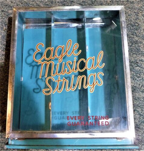 VINTAGE Strumenti Musicali Corde Vendita Display ARCHI MUSICALI EAGLE 13"X11"X7" - Foto 2 di 6