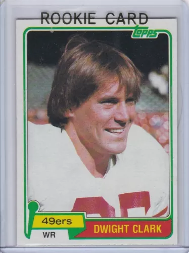 DWIGHT CLARK ROOKIE CARD 1981 Topps VINTAGE FOOTBALL RC San Francisco 49ers!