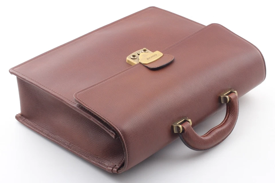 Rara【N Estado perfeito+++ com 2 chaves e alça】 Bolsa de couro Contax para câmera G2 do Japão - Imagem 4 de 4