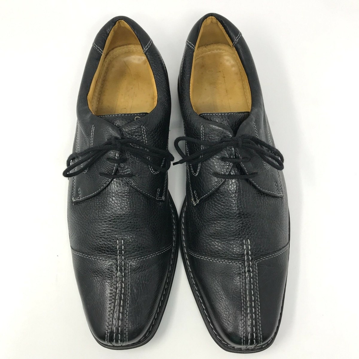 Sandro Split Toe Derby Oxford Black Leather Lace Up Mens 12D  display picture 1
