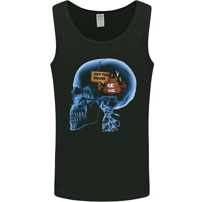 Sh!t For Bains Funny Offensive Dopey Dumb Herren Trägershirt Tank Top