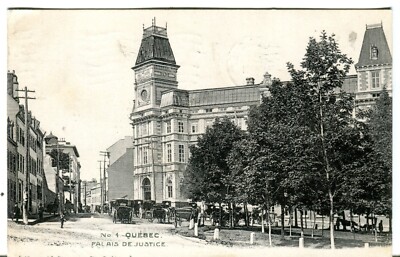 Kanada Quebec Stadt QC - Palais De Justice 1909 Postkarte