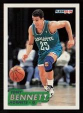 Tony Bennett 1993-94 Fleer #251 Charlotte Hornets Basketball Card