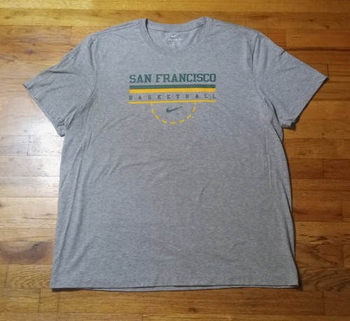 Nike San Francisco Dons Basketball t shirt XL NEW nwot college 49ers Giants - Picture 2 of 5