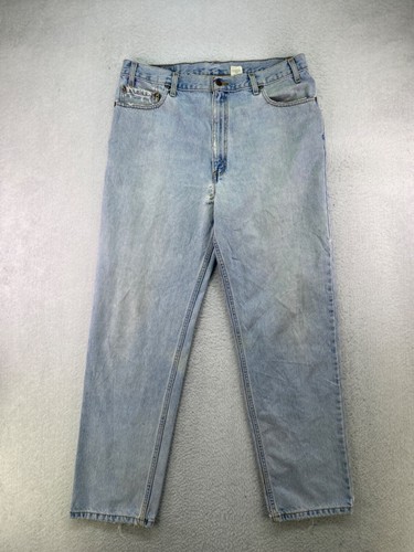 Vintage Levis 540 Mens 38x32 Stone Wash Relaxed Fit Distressed Ripped Tapered