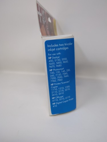 Genuine HP 57 Twin Pack Tri-color Ink Cartridges OEM Deskjet - Expired - Picture 5 of 5
