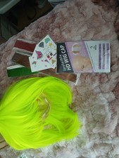 Straight Yellow Wig Adult Unisex One Size Cosplay, Wig Cap Stickers
