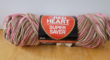 Red Heart Super Saver 4 Medium Worsted 5oz Pink Camo 0972 Yarn Skein