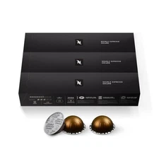 Nespresso Capsules Vertuo, Double Espresso Chiaro, Medium Roast Espresso Coffee