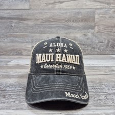 Aloha Maui Hawaii 1959 Travel Island Trucker Meshback Cap Hat Strapback