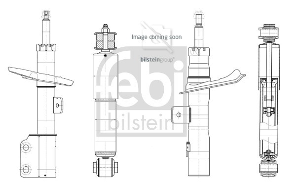 Febi Bilstein StoßDäMpfer Gasdruck Vorderachse Rechts FüR Nissan Micra IV K13-image