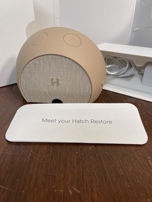 Hatch Restore 2 White Noise Machine Beige Sound Therapy Sleeping Aid 