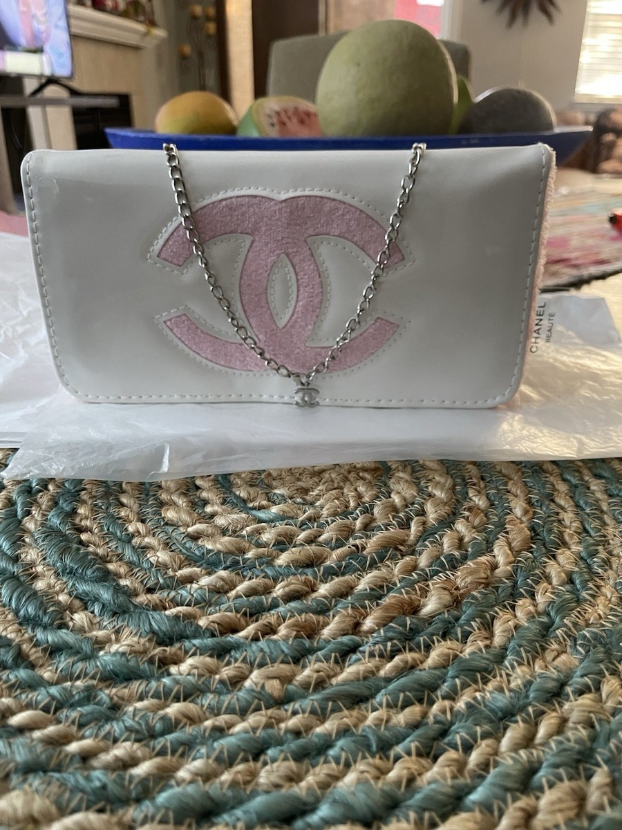Chanel GWP/Novelty Precision Shoulder Bag White Patent Leather