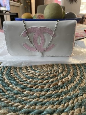 Chanel GWP/Novelty Precision Shoulder Bag White Patent Leather