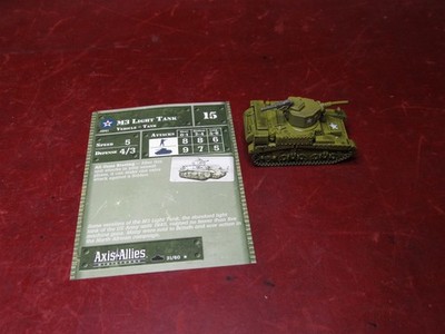 Axis & Allies Miniatures 31/60: M3 Light Tank