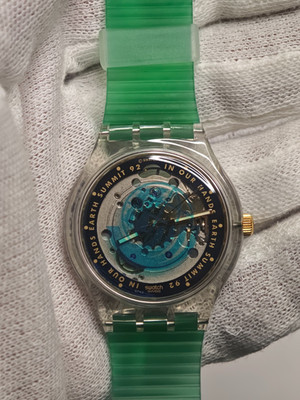 Swatch Automatic SAK102 Earth Summit 1992 UN Vintage mit Box läuft