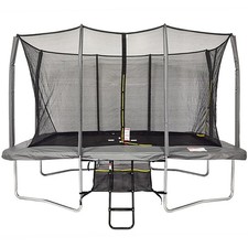 Big Air Extreme 8x12ft Rectangular Trampoline with Safety Enclosure Grey – Fre