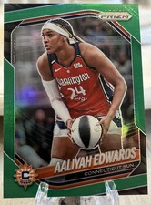 2025 Panini WNBA Prizm Aaliyah Edwards #94 Green Sun