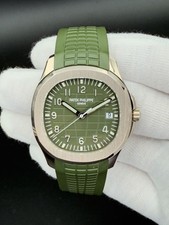 2021 Patek Philippe Aquanaut Khaki Green 5168G-010 White Gold Complete Set