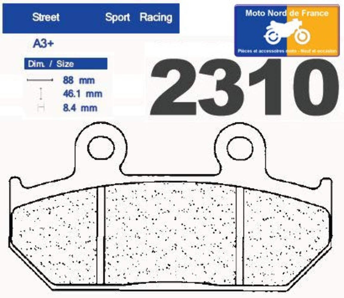 Plaquettes de frein Carbone Lorraine type 2310 A3+ premium