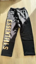 Fear of God Essentials RELAXED Sweatpants SS24 Black size XS (YELLOW LETTER)