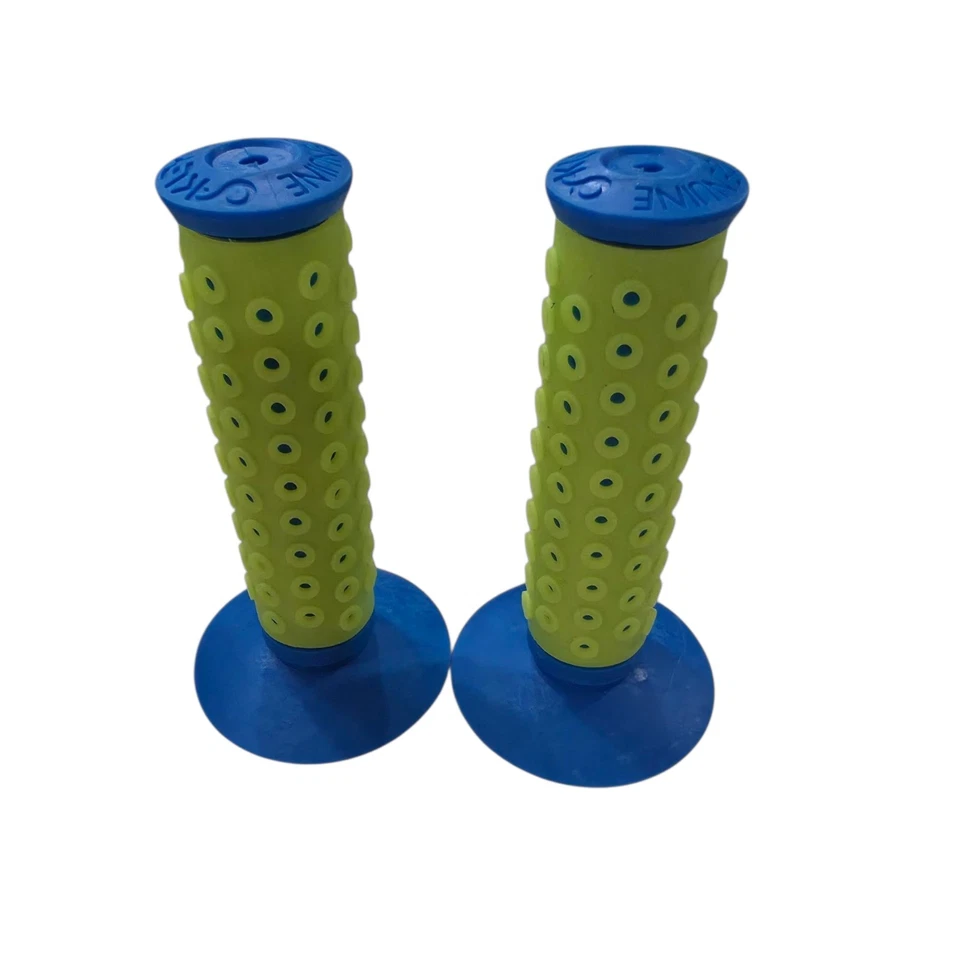 Empuñaduras Oakley B-1B verde neón/azul RARAS nuevas Foto 4 de 4