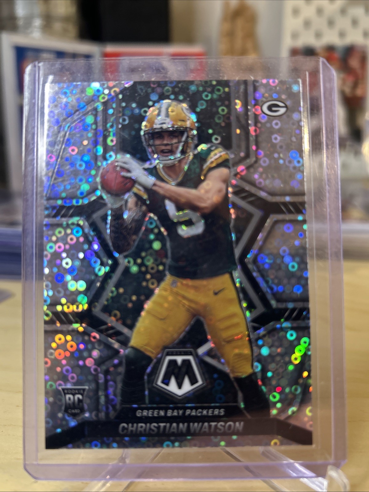 2022 Panini Mosaic - Rookies Christian Watson #327 No Huddle Variations (RC)