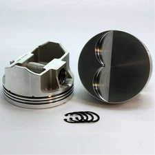 DSS Piston Set 8120-4185; 4.185" Bore +5cc Flat Top for 1967-2004 Chevy 400 SBC